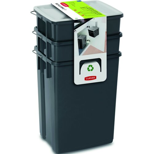 Set de reciclare Curver Biobox 2x10 l + 6 l