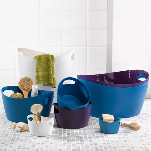 Koziol BOTTICHELLI XL Organic Tárolódoboz , 28 l, kék