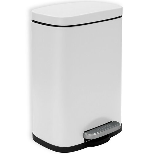 Spirella Pedalno smetnjak Akira 5 l, mat bela