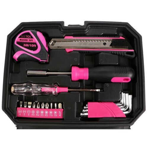 Sixtol Komplet orodja Home Pink, 66 kosov