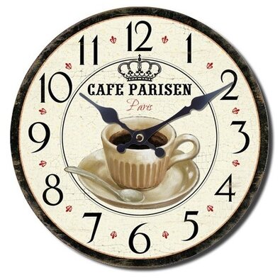 Ceas de perete Cafe Parisen, diametru 28 cm