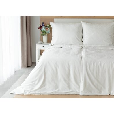 Matějovský Posteljnina iz bambusovega damaskaSofie White, 140 x 220 cm, 70 x 90 cm