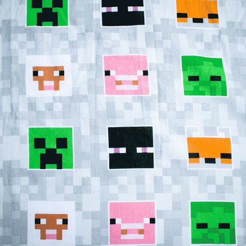 Dziecięce prześcieradło bawełniane Minecraft Adventure, 90 x 200 cm