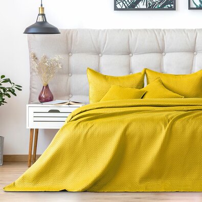 Restilo Prehoz na posteľ Carmen honeyyellow, 220 x 240 cm