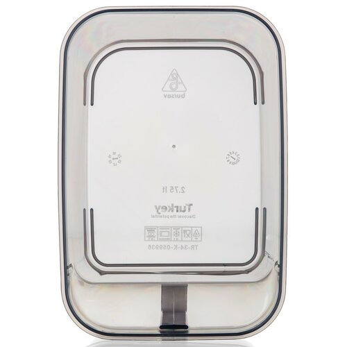 Banquet Cutie de depozitare cu mâner ZOYA 2,75 l,fumurie