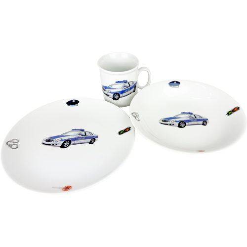Thun 3-tlg. Kindergeschirrset Polizei