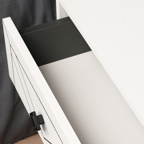 Stolik nocny Luna White