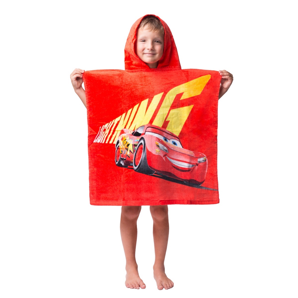 Poncho de copii Cars Mc Queen, 60 x 120 cm