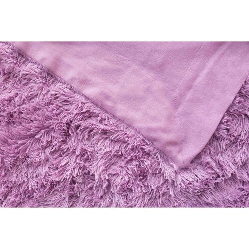 Jerry Fabrics odeja z dolgim dlakom Ricciavijolična, 150 x 200 cm