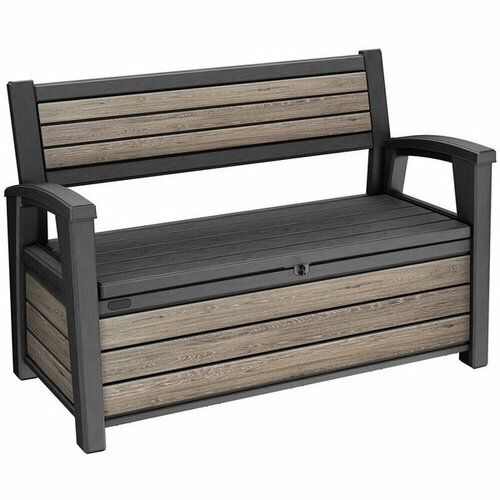 Keter Gartenbank Deco 227 l, hellbraun