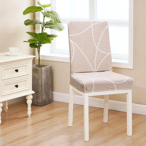 4Home Stuhlhusse Abstrakt beige, 45-50 cm, 2er-Set