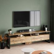 Televízny stolík Man Atlantic Pine and Black
