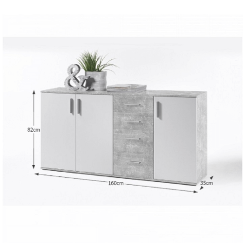 Schrank POPPY 3, Weiß