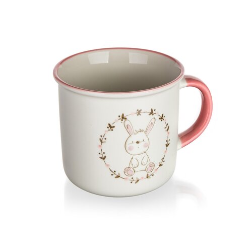 Set de 4 căni din ceramică Banquet BUNNY, 400 ml