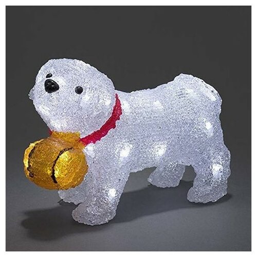Decorațiune exterior Saint Bernard, cu temporizator, 32 LED