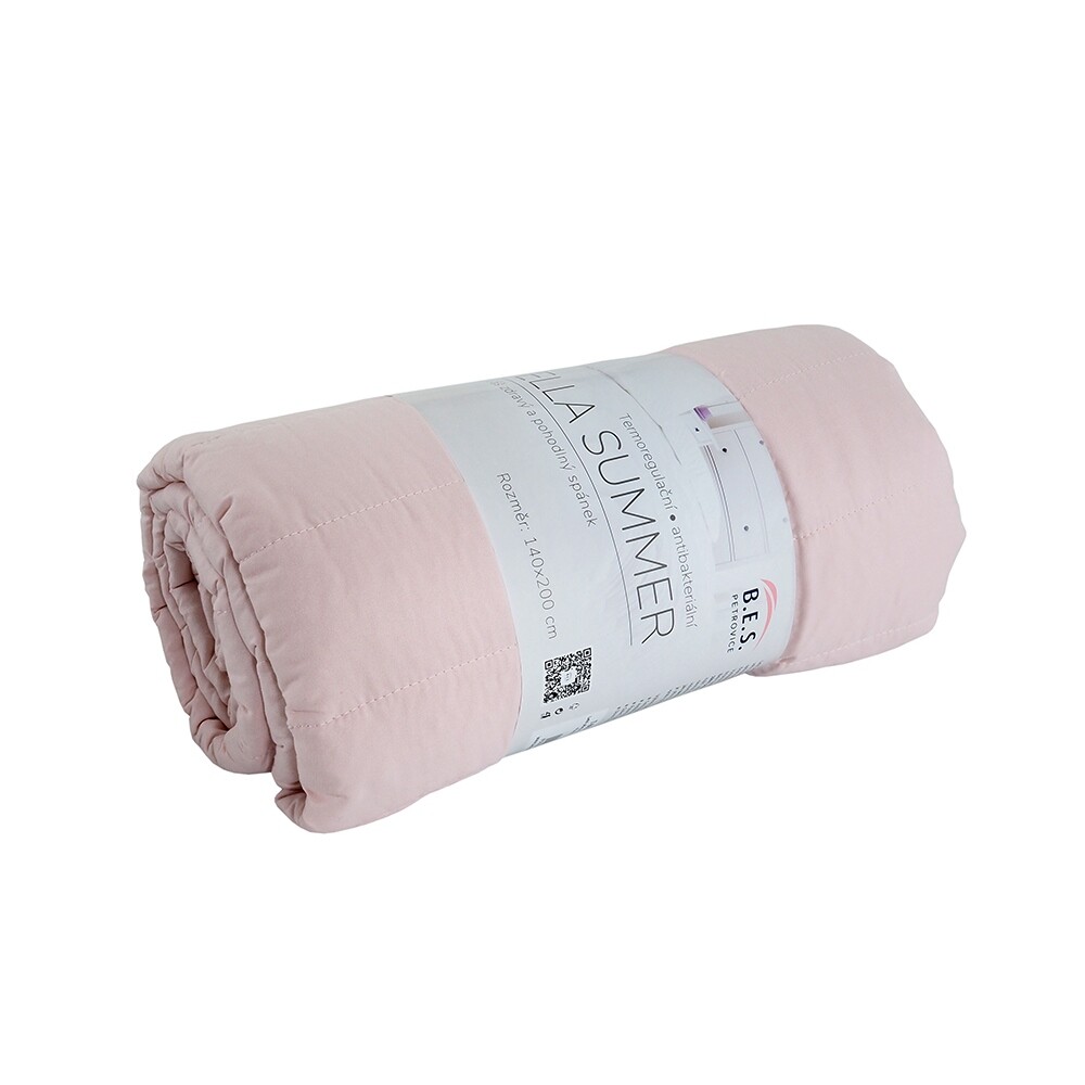 B.E.S. Petrovice Summer nyári takaró púder, 140 x 200 cm, világos rózsaszín, 140 x 200 cm