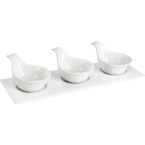 Lamart LT9218 4dílná servírovací sada misek Dine, 34 x 12 cm