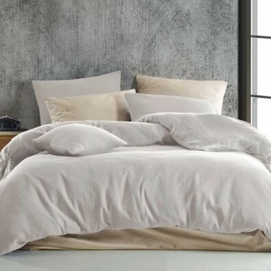 Kvalitex Muslin posteljnina smetanová, 140 x 220cm, 70 x 90 cm