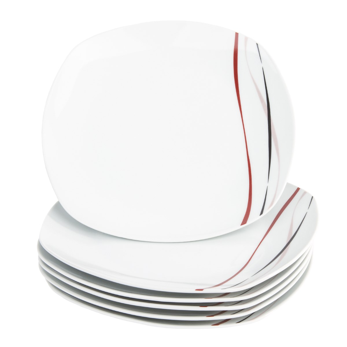 Domestic 6-dielna sada plytkých tanierov Amelie, 25 cm