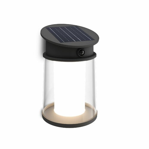 Philips Juda UltraEfficient solární LED svítidlo se senzorem černá, 3,2 W, 500 lm, 4000 K