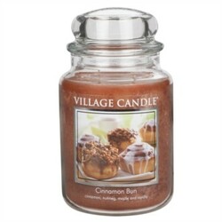 Village Candle illatgyertya Fahéjas kalács  - Cinnamon Bun, 645 g