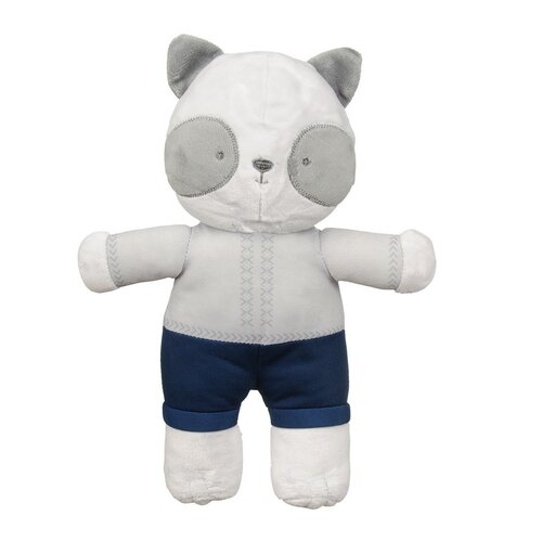 Babymatex Kinderdecke Grau mit Teddybär, 75 x 100 cm