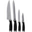 Set de cuțite din inox Excellent Pastel, 4 buc., negru