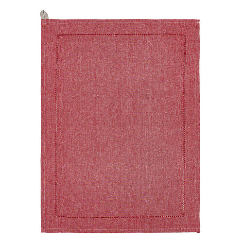 Handtuch Heda beige / rot, 50 x 70 cm, 2er-Set