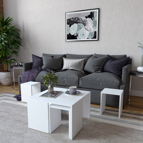 Stolik konferencyjny Ortanca White