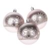 Karácsonyi díszek szett Silver 8 cm, 3 db