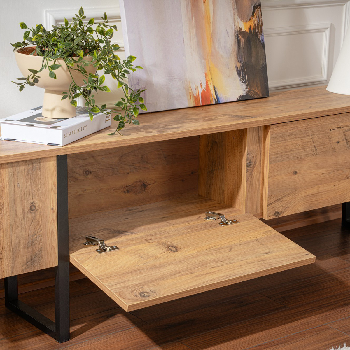 Televízny stolík Serenity Atlantic Pine