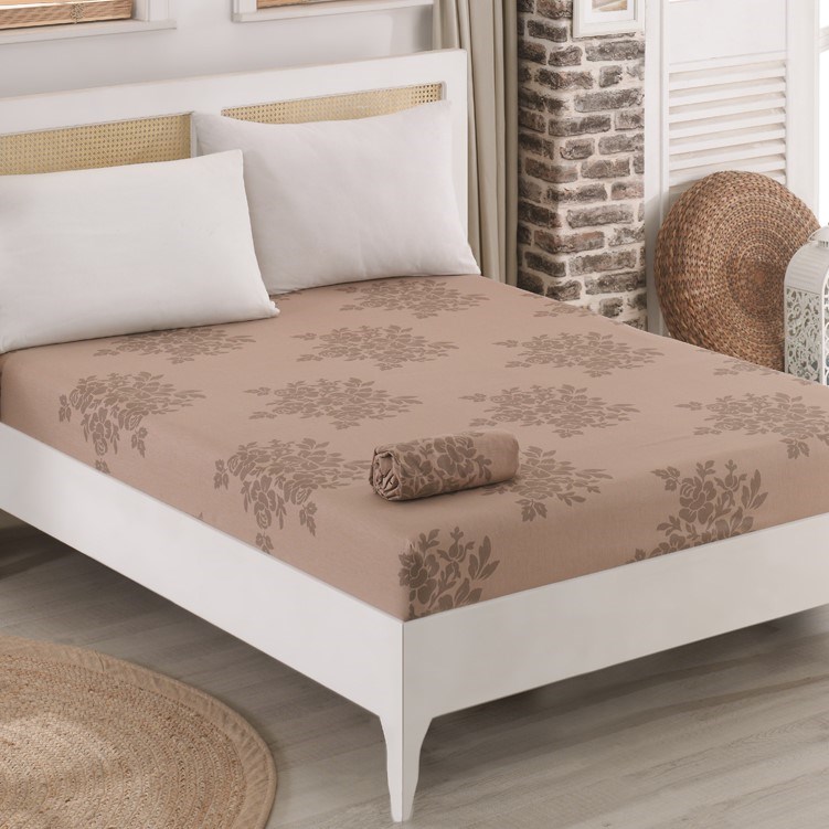 BedTex Prostěradlo jersey Natura hnědá, 180 x 200 cm