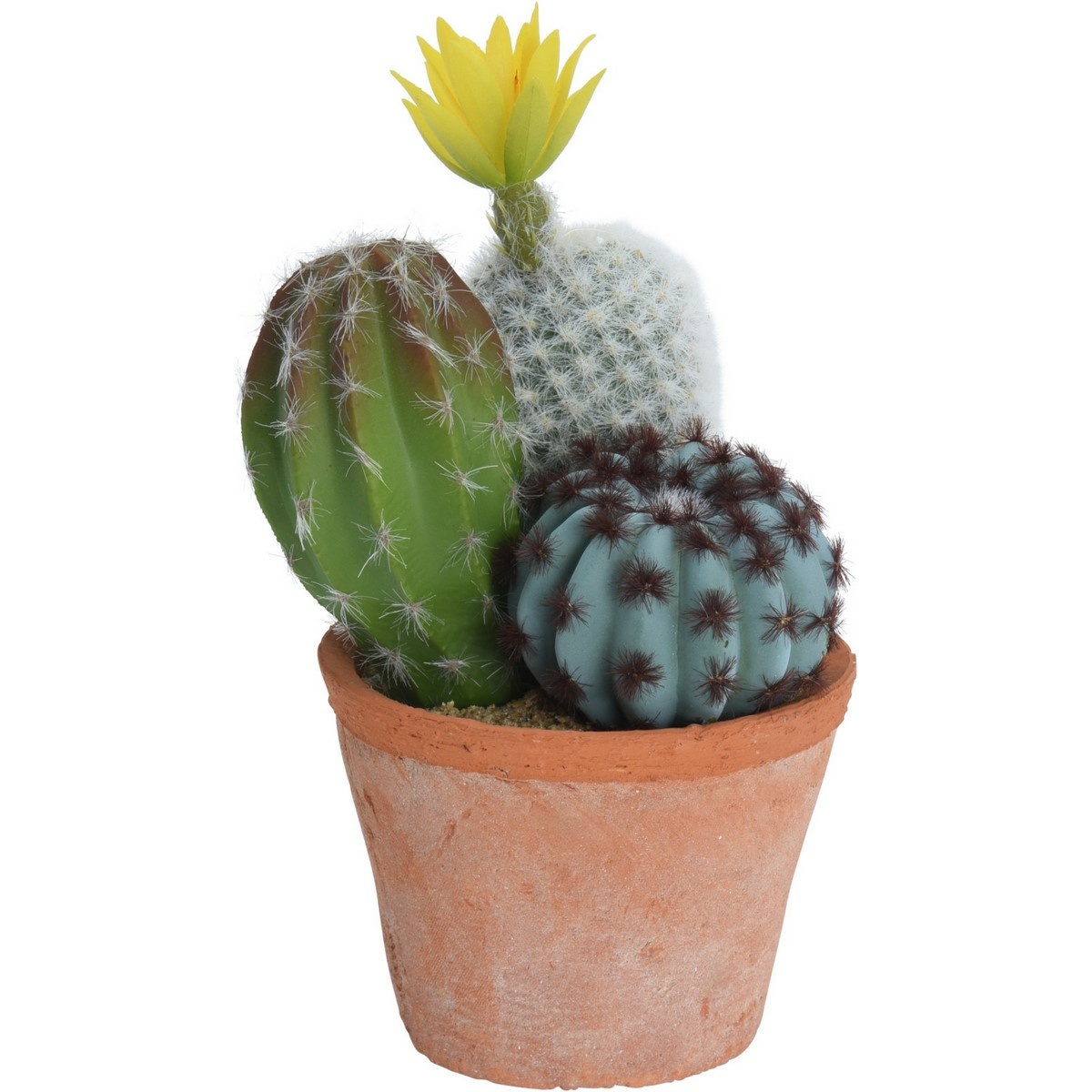 Poza Cactus artificial in ghiveci, 10 x 16 x 20 cm
