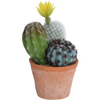 Cactus artificial în ghiveci, 10 x 16 x 20 cm