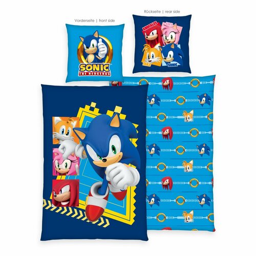 Lenjerie de pat din bumbac Herding Sonic, 135 x200 cm, 80 x 80 cm