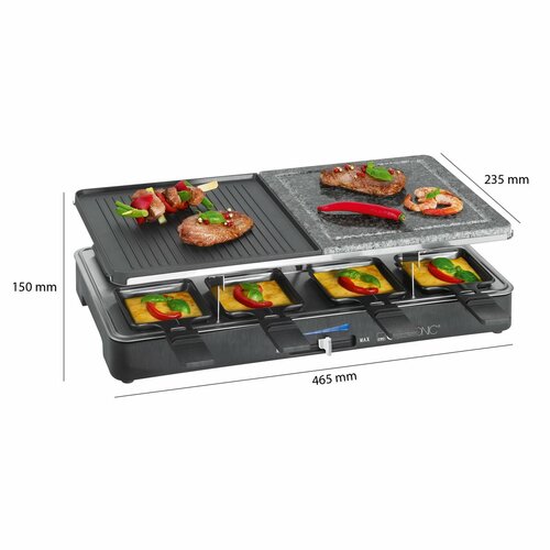 Clatronic RG 3518 raclette grill 3 az 1-ben