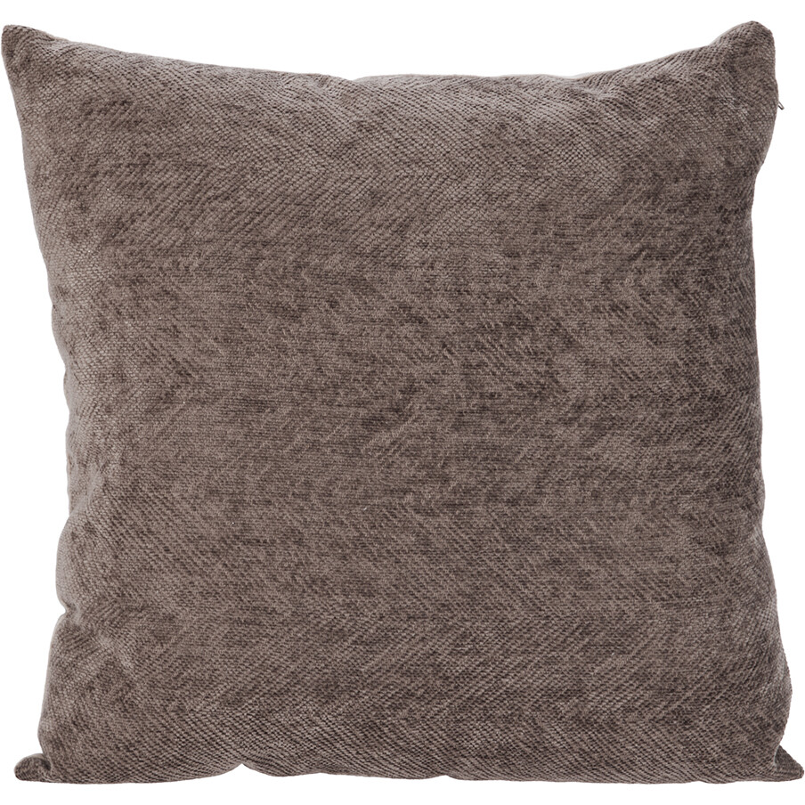 Pol&scaron;t&aacute;řek Chenille Dark Brown, 45 x 45 cm