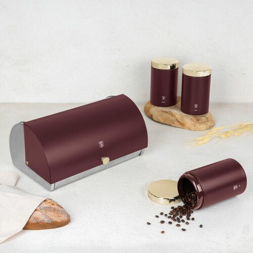 BerlingerHaus Cutie pentru pâine și set de recipiente pentru alimente Leonardo, 1+3 buc.