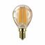 Philips LED filament žiarovka E14 P45 6W (40W) 1800K nestmievateľná, jantárová