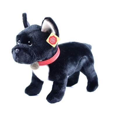 Rappa Plišasti francoski buldog z ovratnico, 30 cm