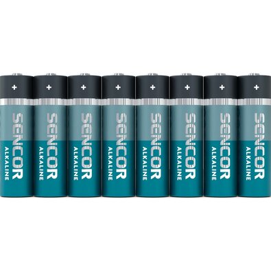 Sencor SBA LR6 alkalická batéria AA, 8 ks