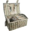 Picknickkorb für 4 Personen Brown, 46 x 31 x 21 cm