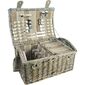 Picknickkorb für 4 Personen Brown, 46 x 31 x 21 cm