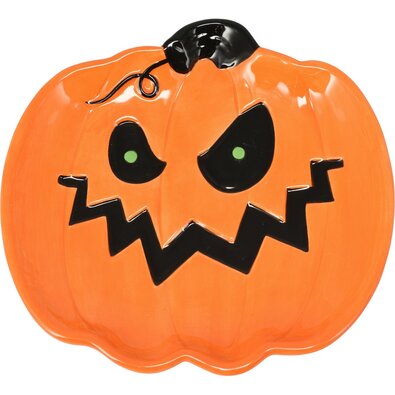 Dekoračný tanier na Halloween Tekvica, 16 cm