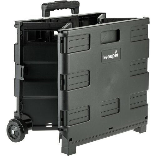 Keeeper Skládací nákupní vozík Olli 65 l Black