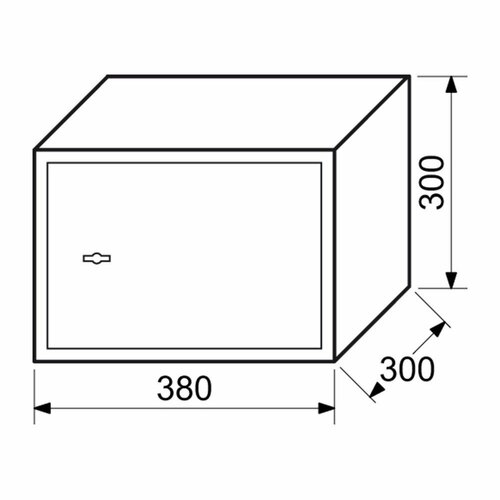 Oceľový sejf s mechanickým zámkom RS.30.K