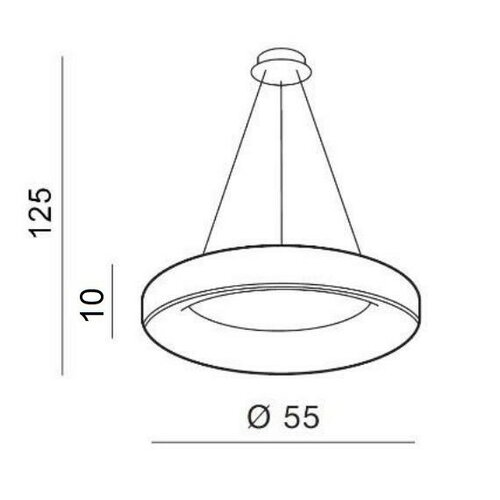 Azzardo AZ2727 wisząca lampa LED Sovana Pendant50W, 2750LM, 3000-6500K, biała