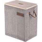 Autronic Set of 5 fabric storage boxes, grey
