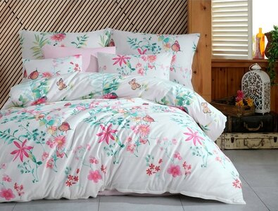 Bedtex Bombažno posteljnina Vitalis roza, 220 x200 cm, 2x 70 x 90 cm