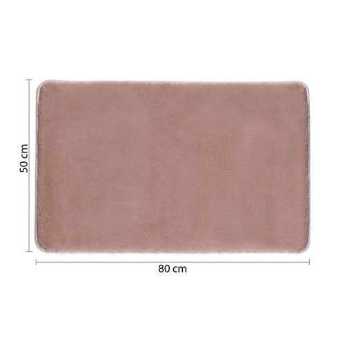 GEDY 96FY508010 Fuzzy Badematte Rosa, 50 x 80 cm